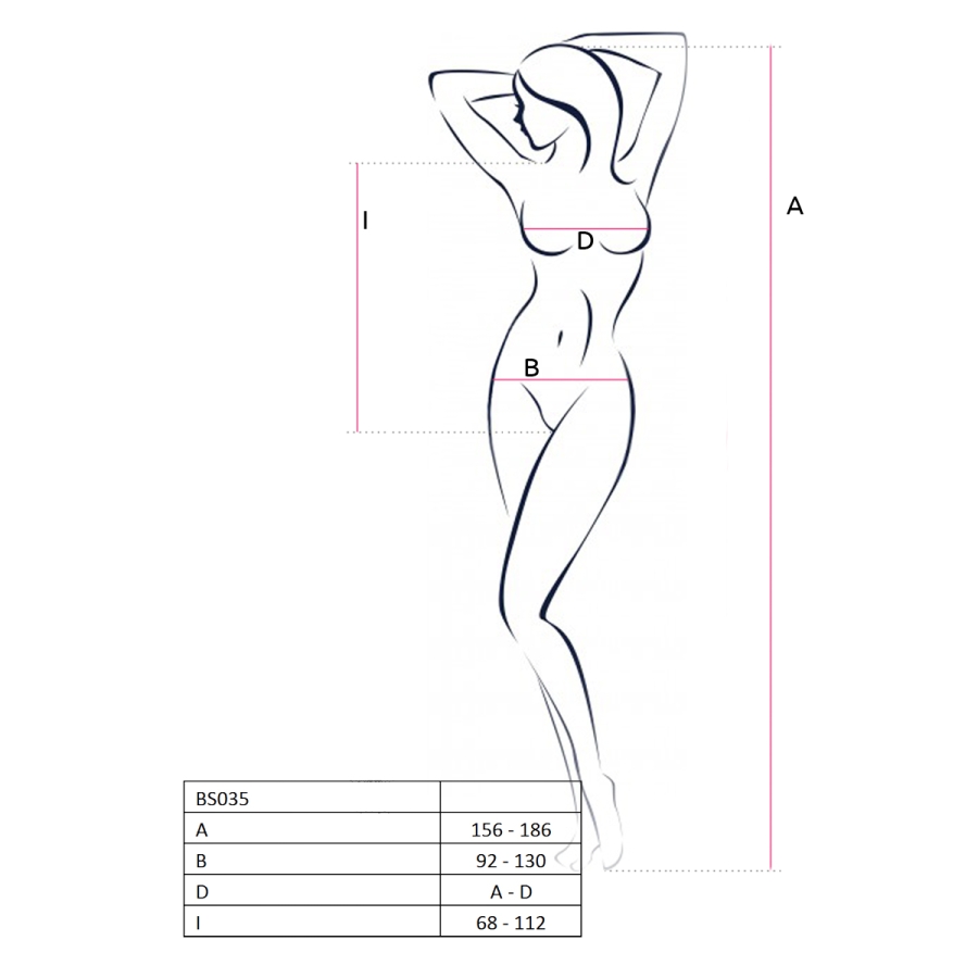 pinker ouvert Body BS035 von Passion Erotic Line