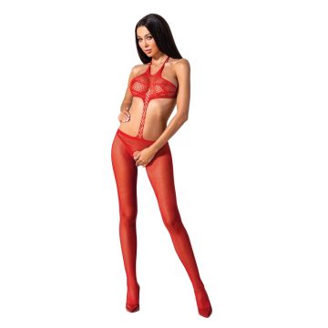 roter ouvert Bodystocking BS080 von Passion
