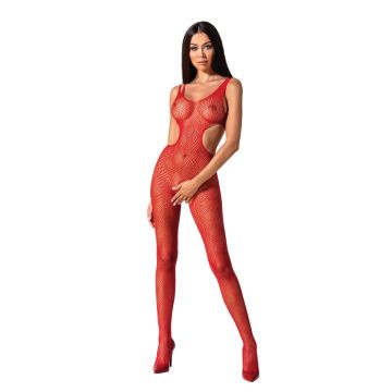 roter ouvert Bodystocking BS085 von Passion