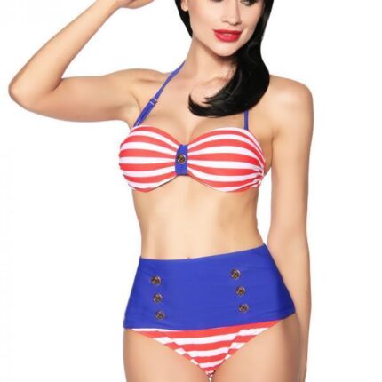 Vintage-Bandeau-Bikini XL