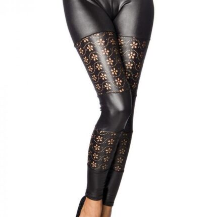 Leggings mit Lochmuster S/M