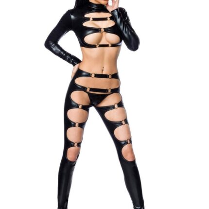 schwarzes Wetlook-Set 18252 von Saresia