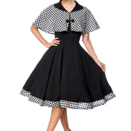 Swing-Kleid mit Cape 3XL