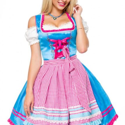 Dirndl mit Karoschürze L