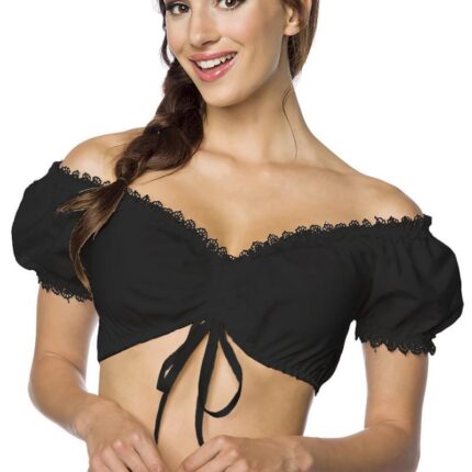 schulterfreie Dirndlbluse XS