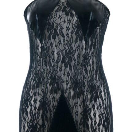 schwarzes Wetlook Chemise SB/1005 54/56 Sexy Base