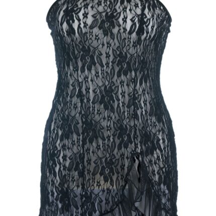 schwarzes Chemise SB/1009 46/48 Sexy Base