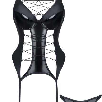 schwarzes Gorset Ruth - XL