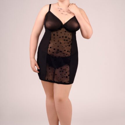 schwarzes Chemise E/2001 54/56 von Andalea Dessous