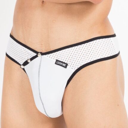 weiß/schwarzer Männer String Mixing 43-57 L von Look Me