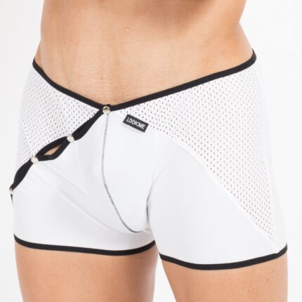 weiß/schwarzer Herren-Boxer Mixing 43-67 XL von Look Me