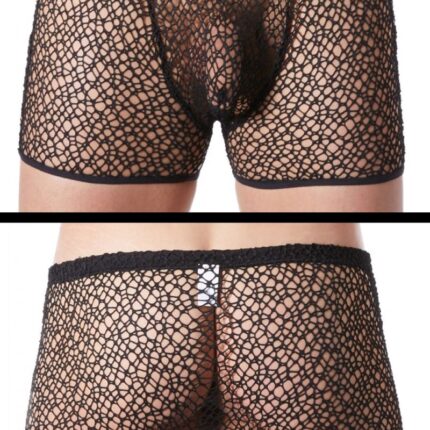 schwarze Netz Boxer Short Fetish 810-67 von Look Me