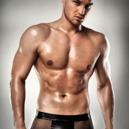 Männershort schwarz 2XL/3XL - PASSION 003