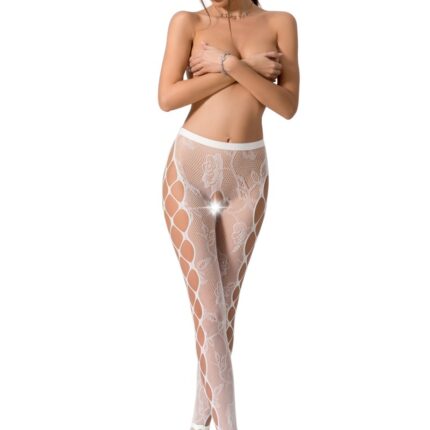 ouvert Strumpfhose S008 weiß von Passion Erotic Line
