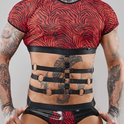 Harness T-Shirt RERodrigo001 schwarz/rot - S