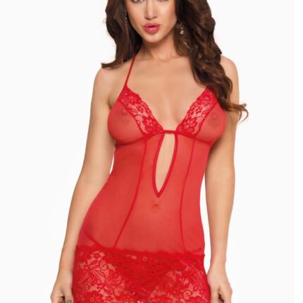 rotes Chemise 1821 - M/L