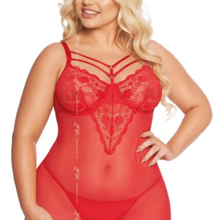 rotes Chemise 1890 von Softline Plus Size Collection