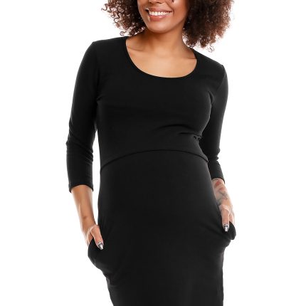 Schwangerschaftskleid model 84435 PeeKaBoo  (S/M)