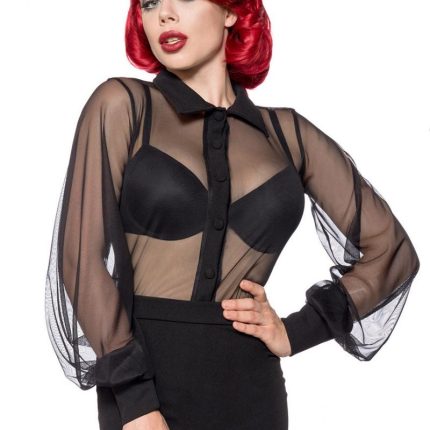 Netz-Bluse 2XL
