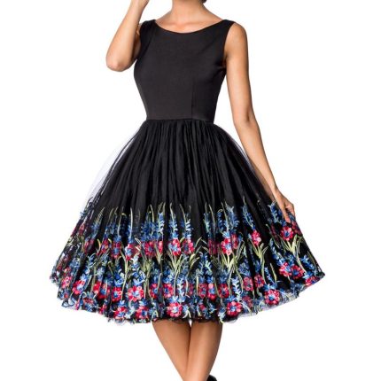 Belsira Premium Vintage Blumenkleid XL