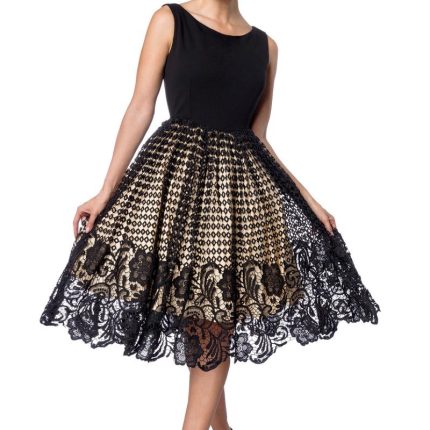 Swingkleid mit Spitze L