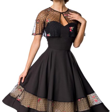 Vintage-Kleid mit Cape M