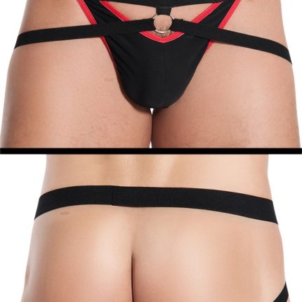 schwarz/roter Slip Danny L/XL