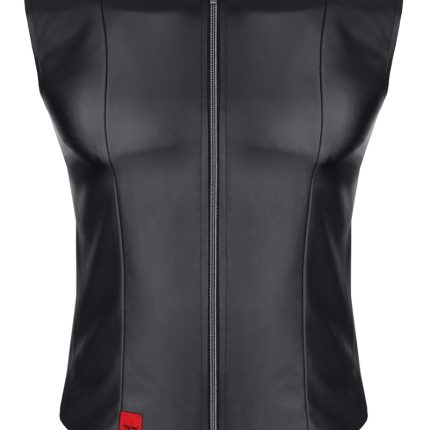 Herren Weste RMDario001 schwarz von Regnes Festish Planet