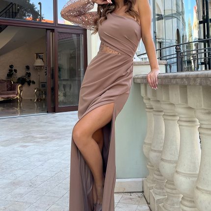 Langes Kleid Model 187650 Bicotone - Größe 42