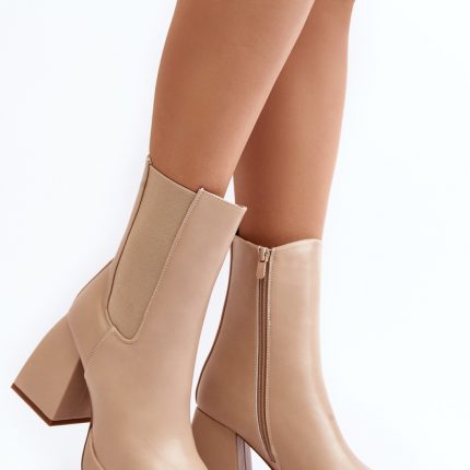 Stiefeletten mit Absatz - Größe 38