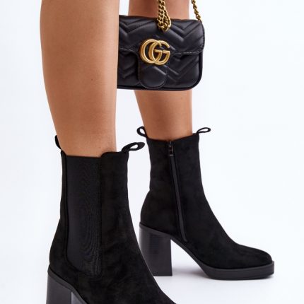 Stiefeletten mit Absatz - Größe 36