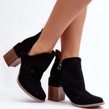 Stiefeletten mit Absatz - Größe 39