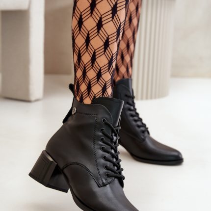 Stiefeletten mit Absatz model 199301 - Größe 38