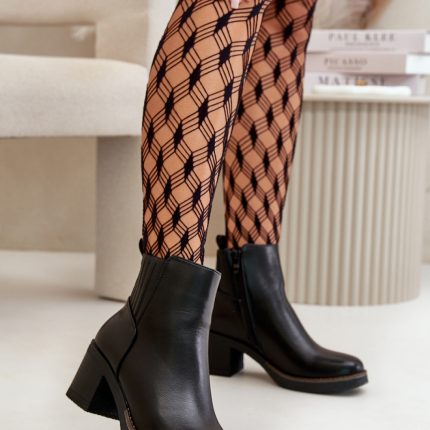 Stiefeletten mit Absatz - Größe 39