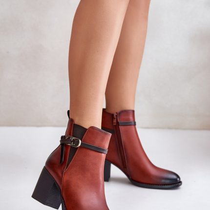 Stiefeletten mit Absatz - Größe 37