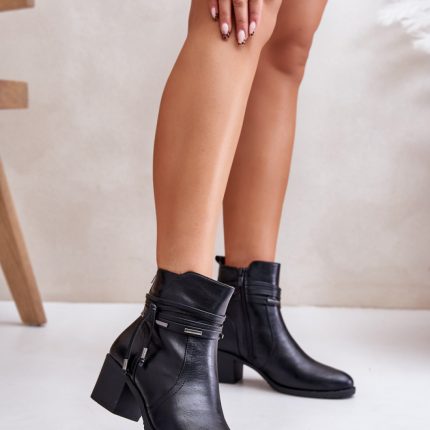 Stiefeletten mit Absatz - Größe 38