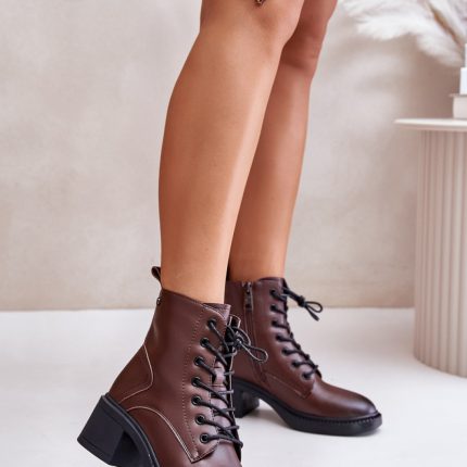 Stiefeletten mit Absatz - Größe 38