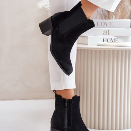 Stiefeletten mit Absatz Model 201695 - Größe 38
