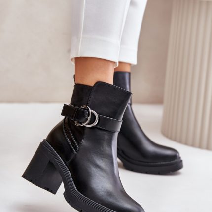 Stiefeletten mit Absatz - Größe 40
