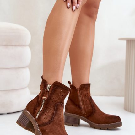Stiefeletten mit Absatz Model 201884 - Größe 38