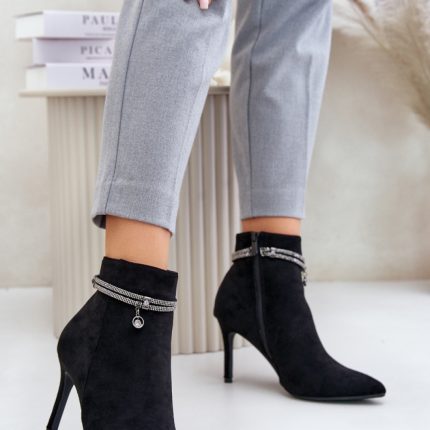 Stiefeletten mit Absatz Model 202055 - Größe 39
