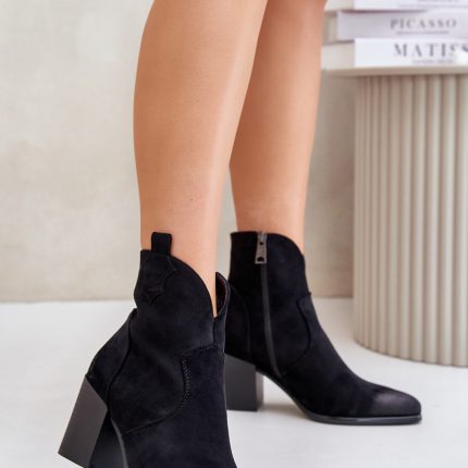 Stiefeletten mit Absatz - Größe 37
