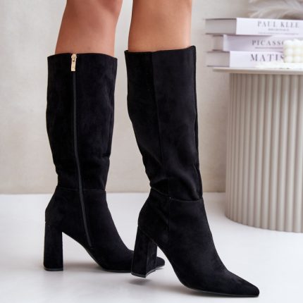 Stiefel mit Absatz - Größe 40