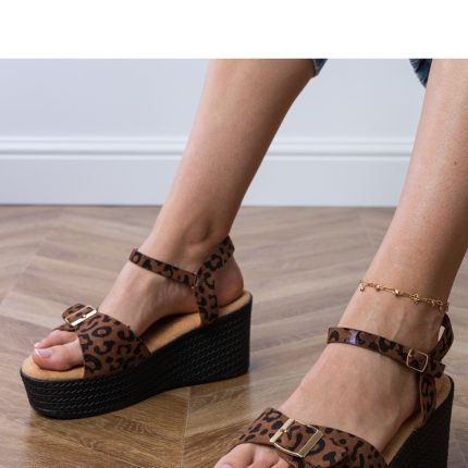 Keilabsatz Sandalen - Größe 37