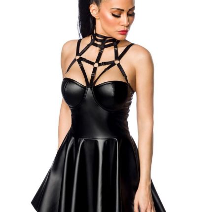 Harness-Wetlook-Minikleid 18266 - XL/2XL - Größe XL