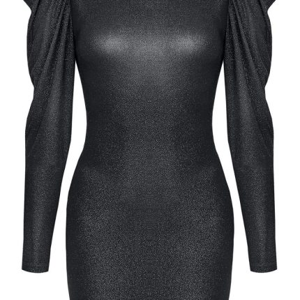 schwarzes Minikleid CADR005 von Demoniq Carnival Party Line