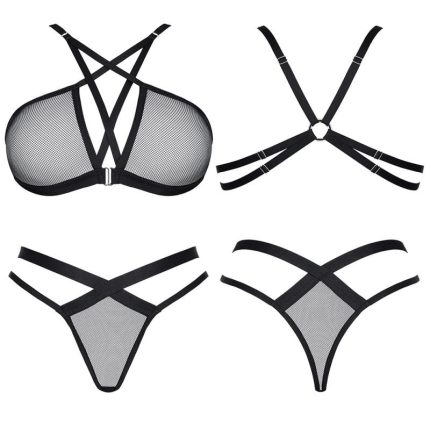 schwarzes Set LXAina001 - L - Größe L