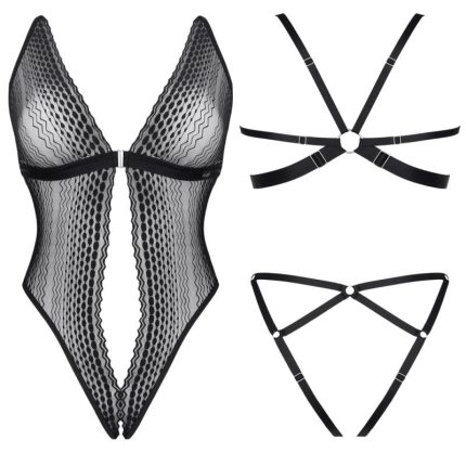 schwarzer Body LXIsbel001 - XXL - Größe XXL
