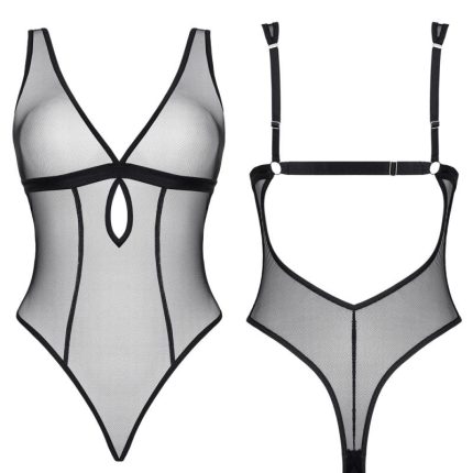schwarzer Body LXMireia001 - M - Größe M
