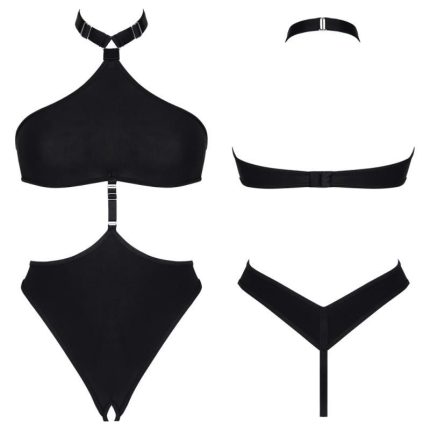 schwarzer Body LXNita001 - L - Größe L